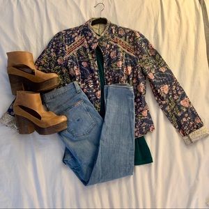 Beaded Quilted Free People Coat